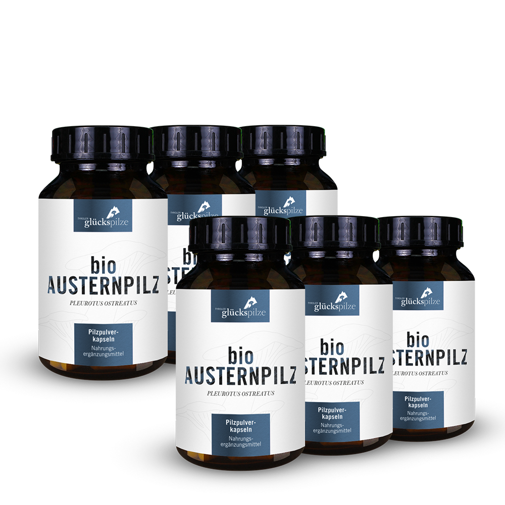 Bio Austernpilz (Pleurotus ostreatus) Pulver Kapseln 120 Stk