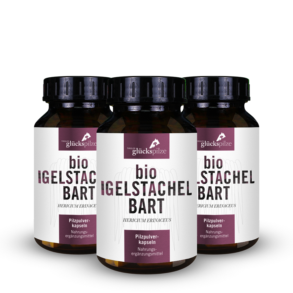 Bio Igelstachelbart (Hericium) Pulver Kapseln 120 Stk
