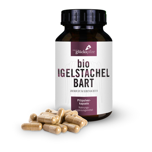 Bio Igelstachelbart (Hericium) Pulver Kapseln 120 Stk