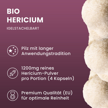 Organic Lions Mane powder capsules 120 pieces